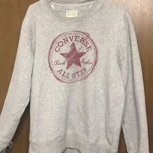 Medium converse all star heather grey sweater